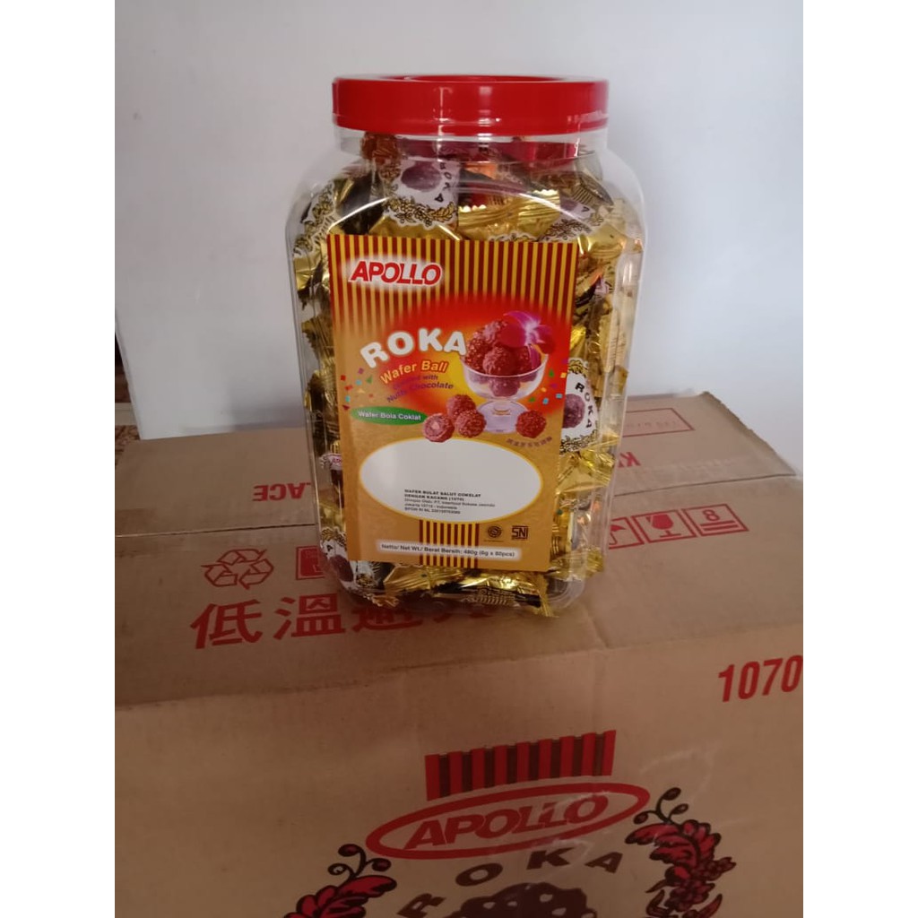 Apollo Roka Chocolate Isi 80 pcs / Toples