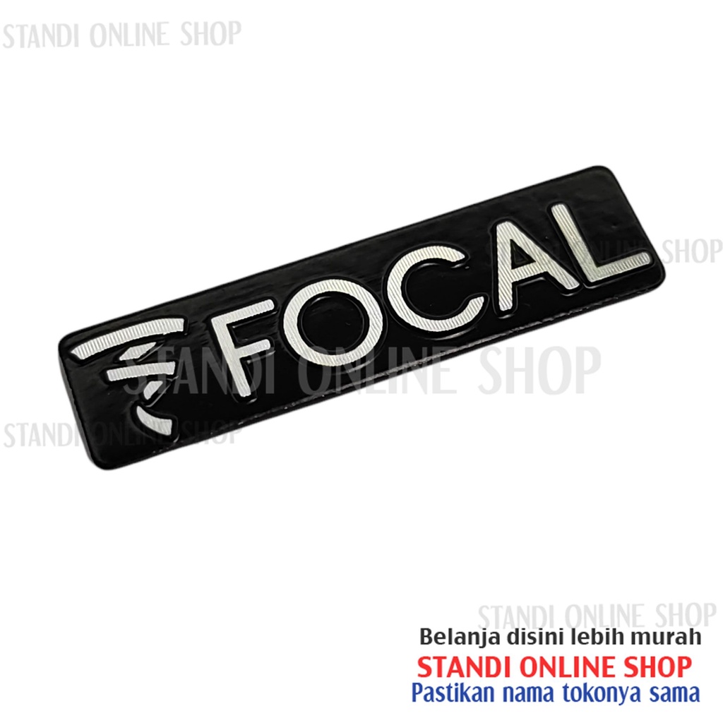 Emblem Aluminium Sticker Decals 3D Logo Focal Audio Speaker