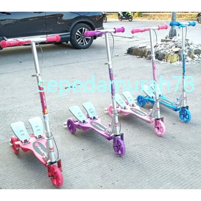 kargo skuter scooter injak alloy atlantis dua pedal plus rem Star Seller Termurah