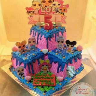 Kue ultah lol / kue ulang tahun hello kitty / kue tar ...