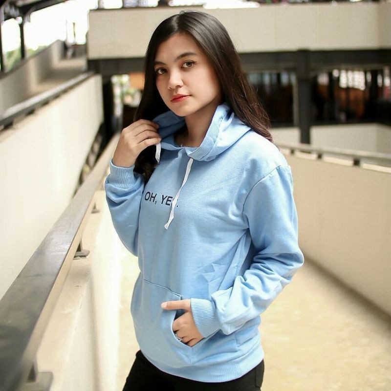 Oh Yes Hoodie || Sweater wanita || Sweater Hoodie murah #OYH