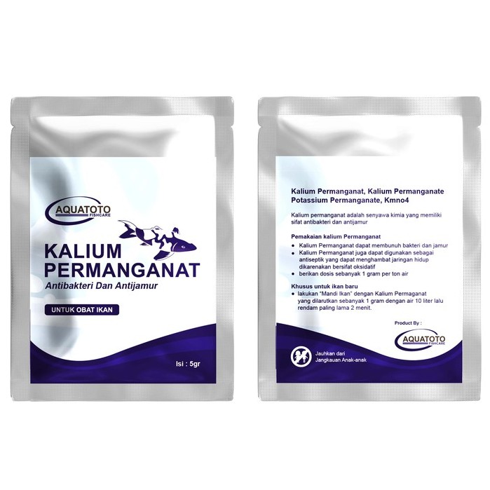 KALIUM PERMANGANAT AQUATOTO PK Obat Ikan Koi 5gr