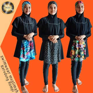  COD BAJU RENANG DIVING WANITA MUSLIMAH HIJAB  SWIMWEAR  