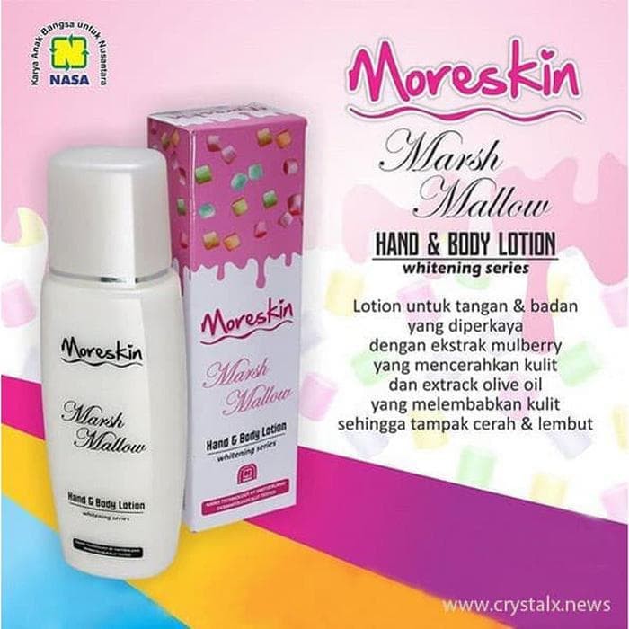 Moreskin Hand Dan Body Lotion Mars Mallow Nasa Produk Kecantikan Kulit