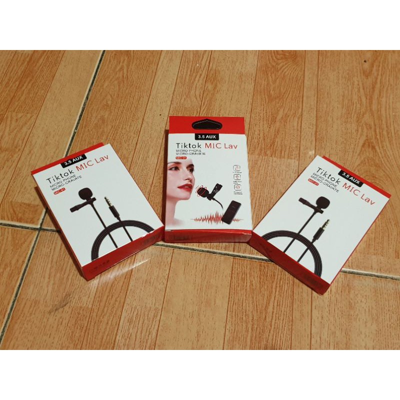 MIC VLOG CLIP ON MICROPHONE SMULE SING DAN YOUTUBER 3.5MM JEK HP