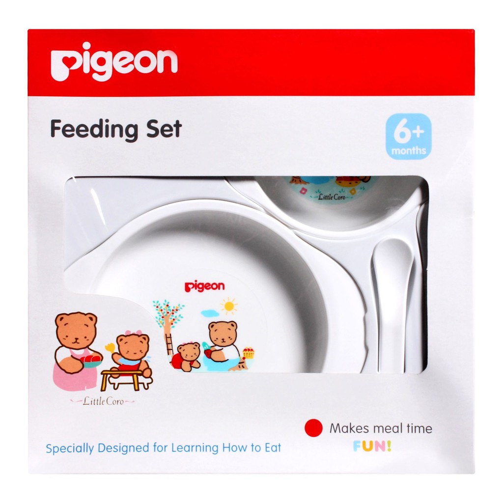 Pigeon Feeding Set Mini Baby BPA Free | Peralatan Makan Bayi