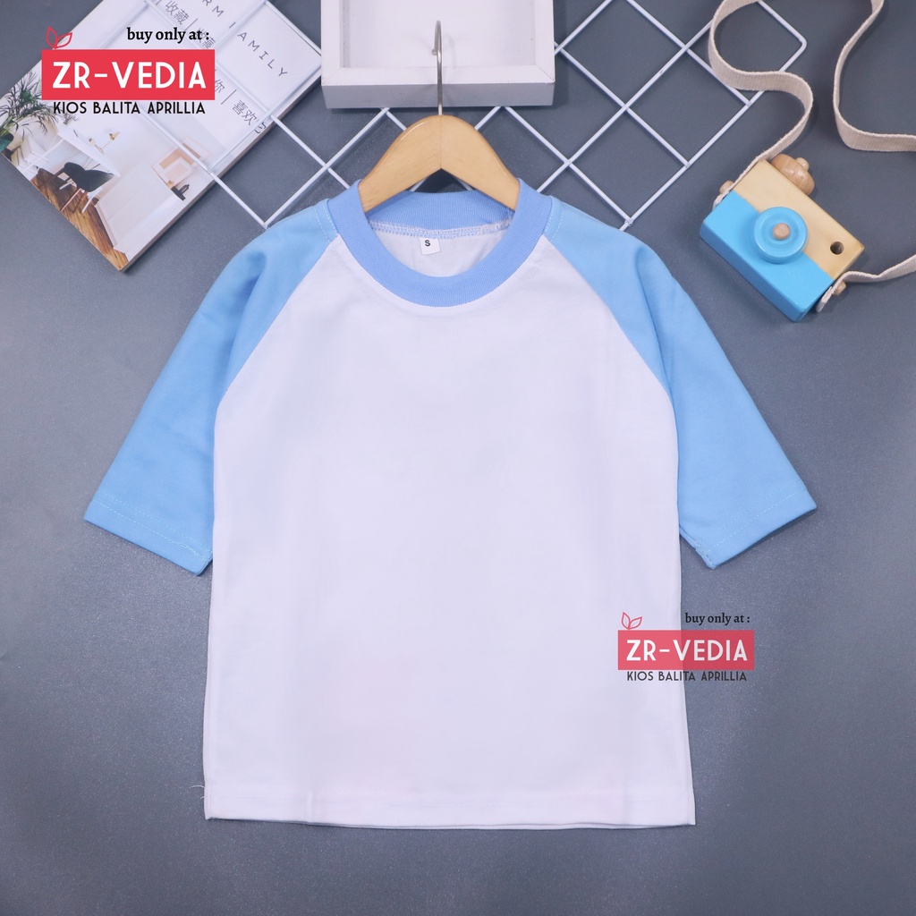 Kaos Reglan POLOS uk 6-18 Bulan / Baju Lengan Panjang Atasan Laki Perempuan Murah Bahan Adem Polos