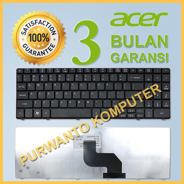 Keyboard Laptop Acer Aspire 4330 5241 5332 5334 5516 5517 5532 5541 5732 5734 5734Z AS5334-2737 AS5516-5063 AS5516-5474 AS5517-5086 - MP-08G66I0-698 MP-08G66TQ-528 MP-08G66TQ-5281 NSK-GF00R NSK-GF00U NSK-GFA1D PK1306R1A09 PK130CG2A00 V109902AK1 ZR9B