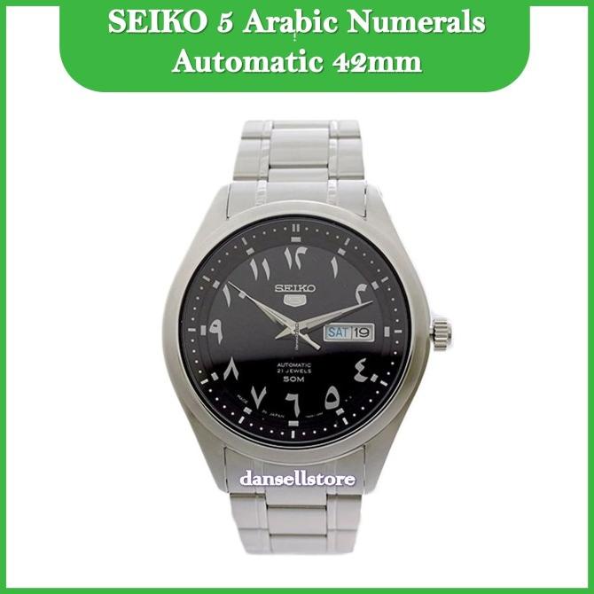 Seiko 5 Arabic Numerals Automatic 21 Jewels 35mm Jam Tangan Arab Ori