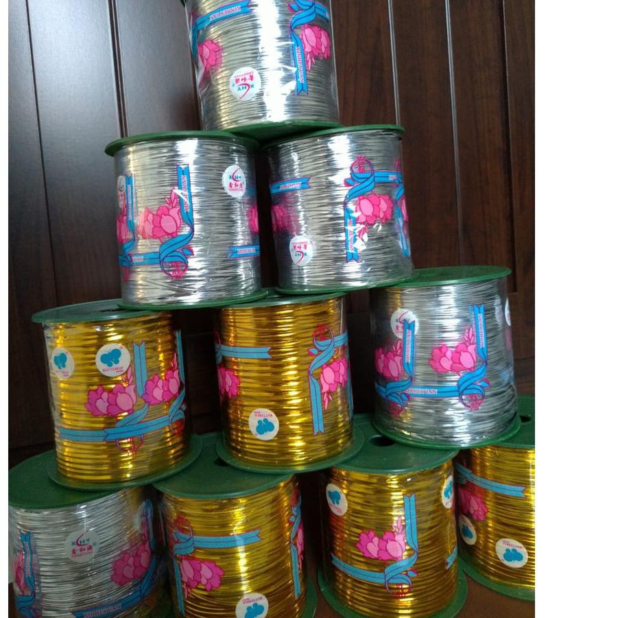 

[ Ready stok ] PLT Pita Kawat Emas & Silver / Souvenir 5 Yard ( Gold & Silver) LARIS □