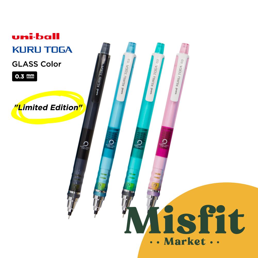 

UNI Kuru Toga Standard Model GLASS Color 0.3 mm Mechnical Pencil Pensil Mekanik Kurutoga