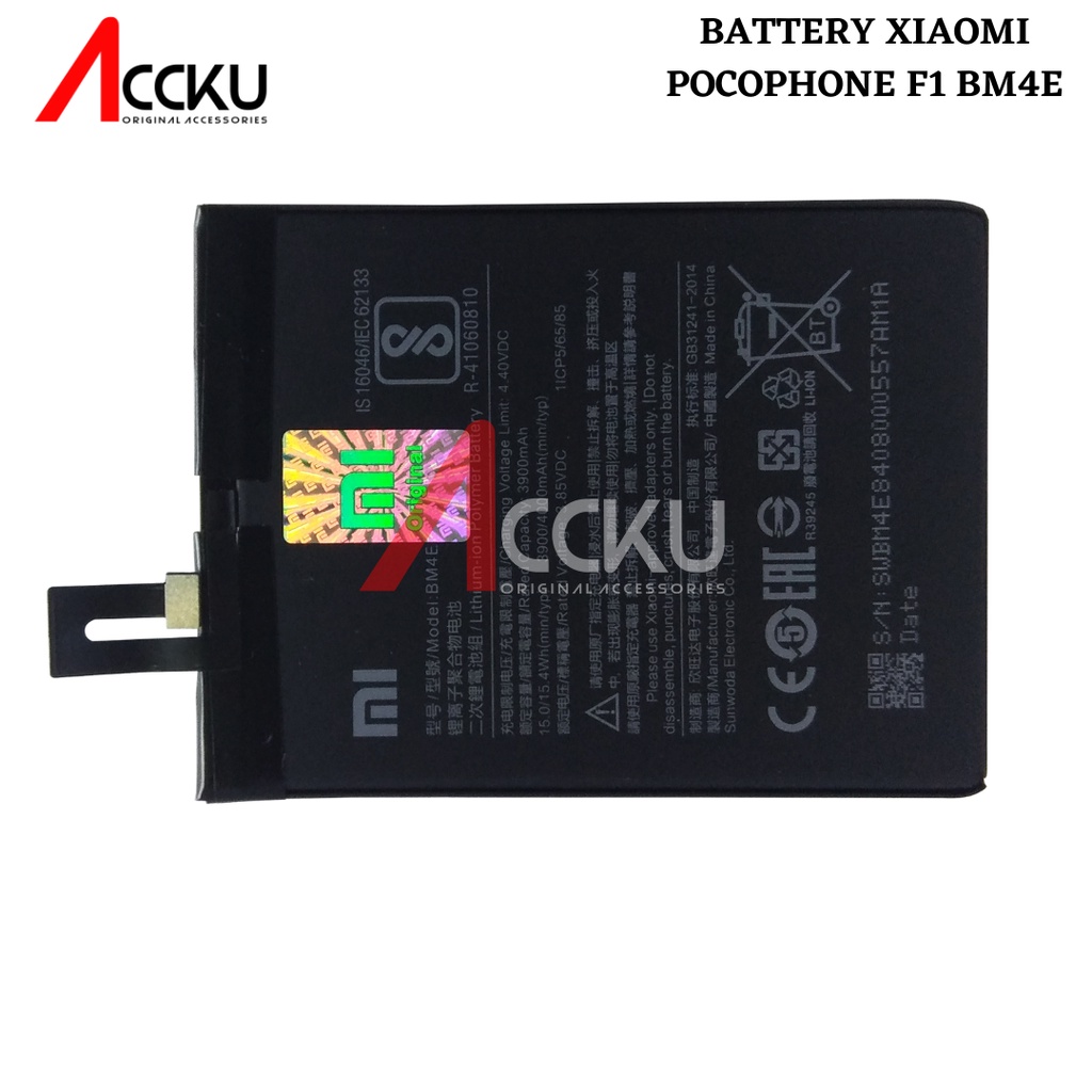 BATERAI XIAOMI POCOPHONE F1 BATERAI POCOPHONE F1 BATTERY XIAOMI  BM4E ORIGINAL