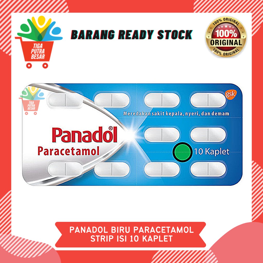 PANADOL BIRU PARACETAMOL 500 MG 1 STRIP ISI 10 KAPLET