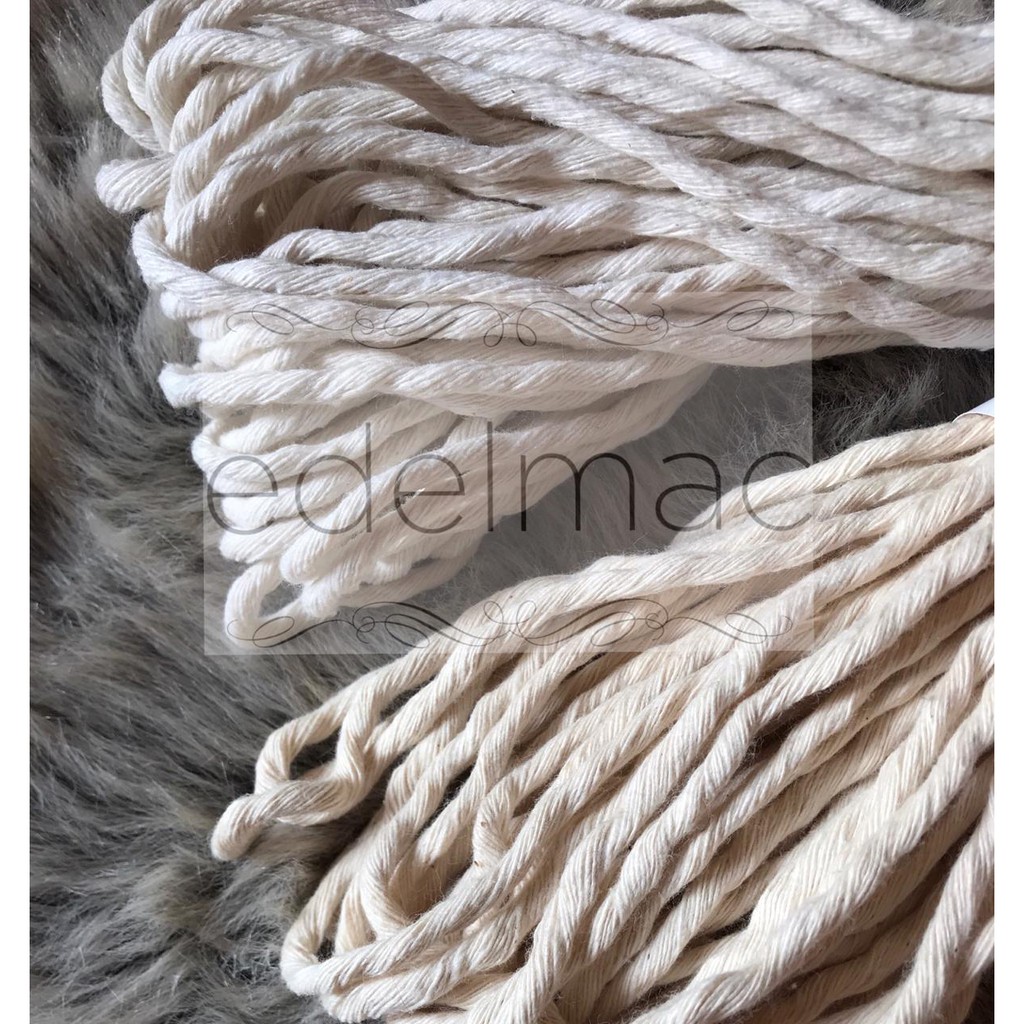 Ecer Tali Katun Macrame Natural 3mm | 4mm | 5mm