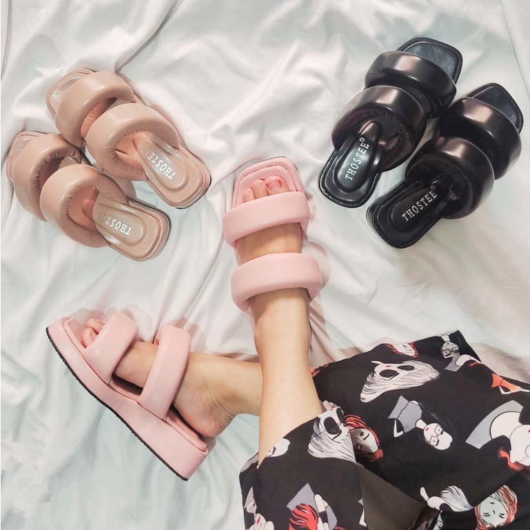 Sandal Platform Wedges Wanita Thostee Linea pusatmode54321