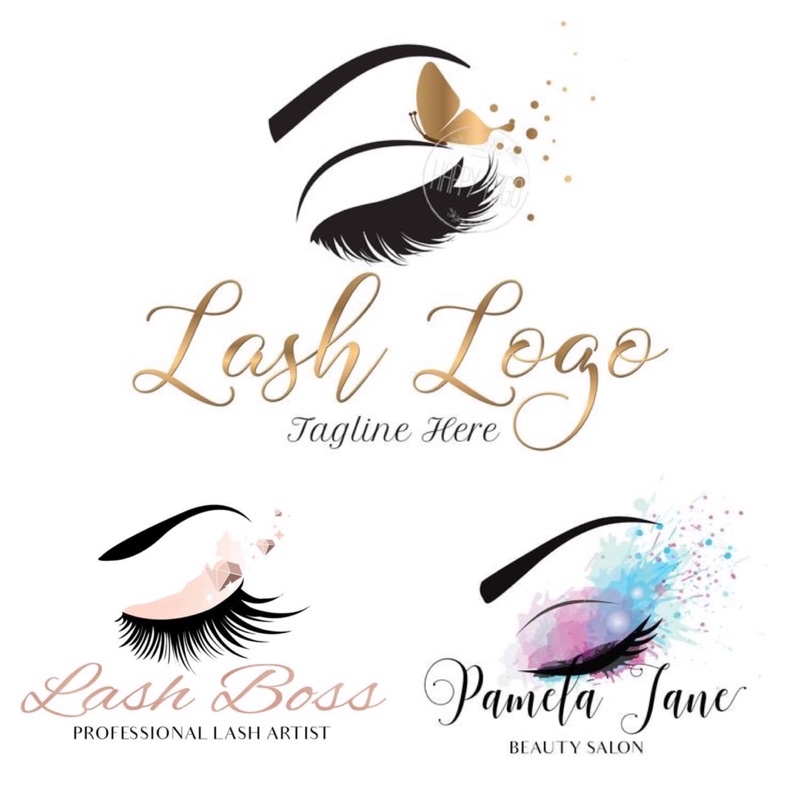 

(DRAN PAMELA LASH) JASA BIKIN DESAIN LOGO OLSHOP BISNIS ELEGANT MEWAH SIMPLE