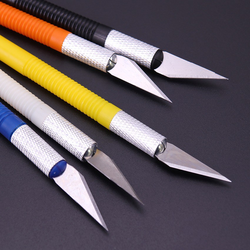 

Paper/Sticker Cutter, Pisau Kertas/Stiker Warna Warni "BONUS 6 pcs Blades