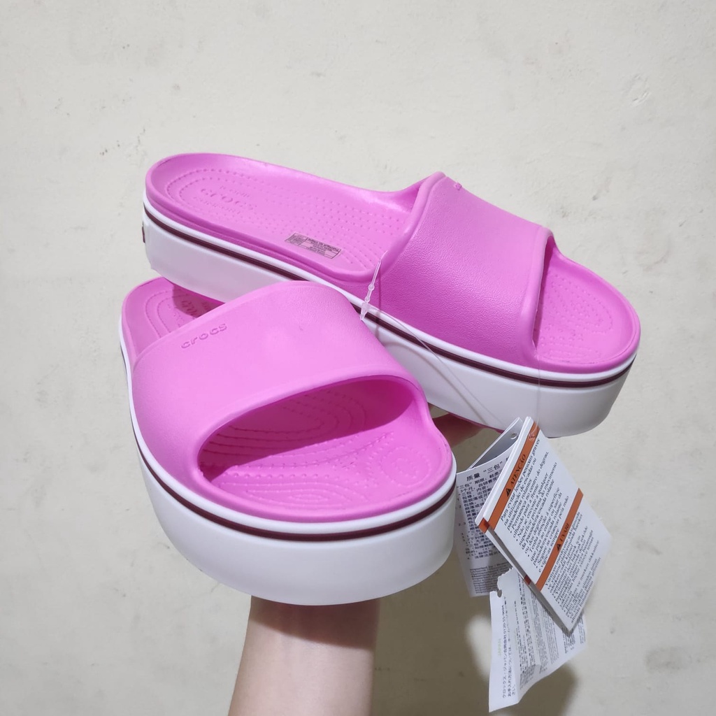 Sandal Crocsband platform slide wedges 5cm / Sandal Crocs Slide / Crocs Original / Sandal Wanita Fashion New