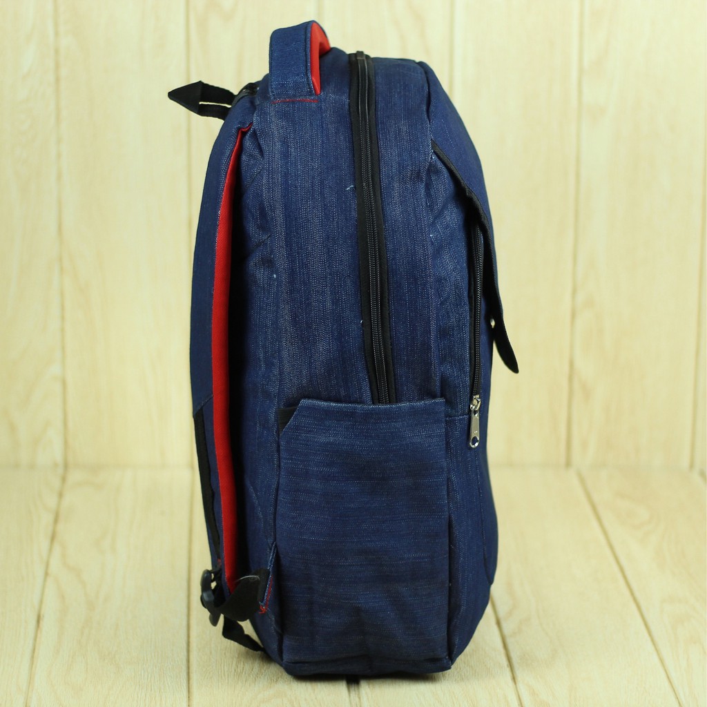 Tas Punggung Sano Jogja Warna Navy Cowok Cewek Pria Wanita Unisex Ransel Kekinian