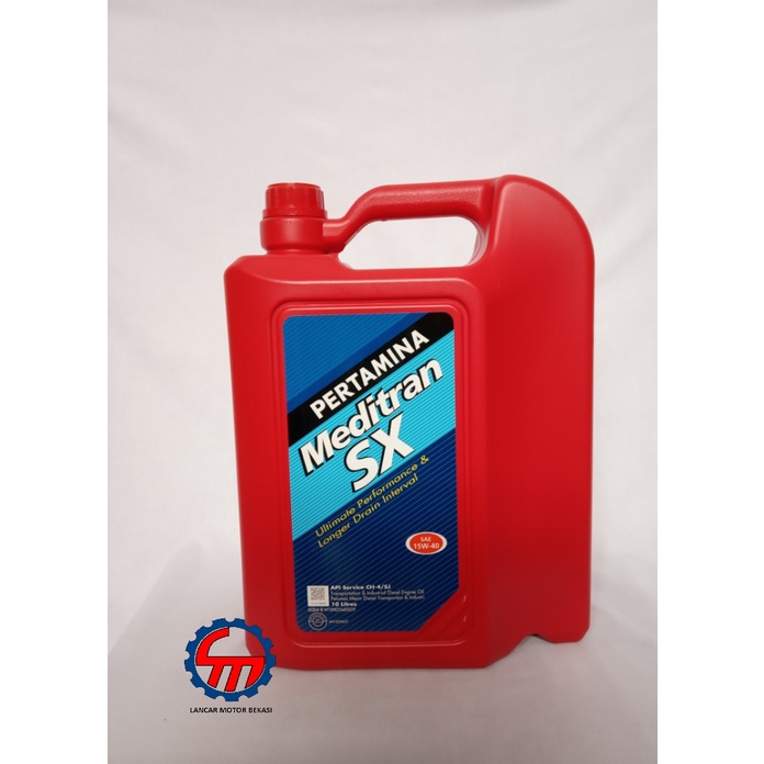 Oli Diesel Pertamina Meditran SX SAE 15W-40 10 Liter Asli Original