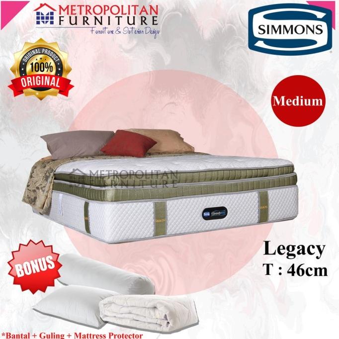 KASUR SIMMONS SPRINGBED LEGACY / KASUR SPRING BED SIMMONS MATRAS DG61464EZ