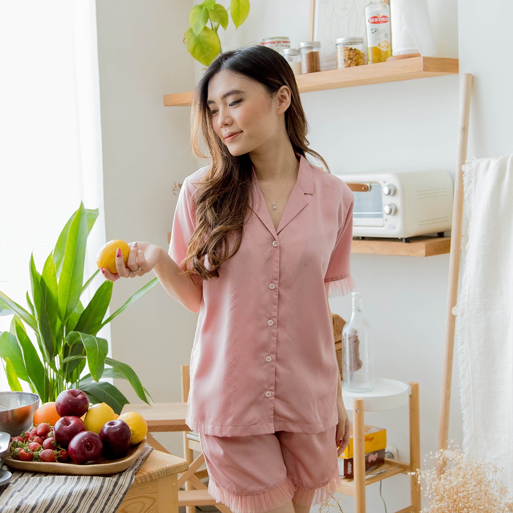 Cielyn - Lorine Organic Silk Piyama Wanita Dewasa Set