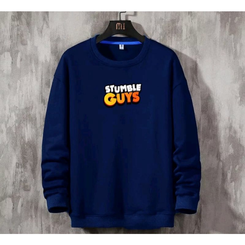 Sweater Crewneck Stumble Guys pria wanita kaos DISTRO