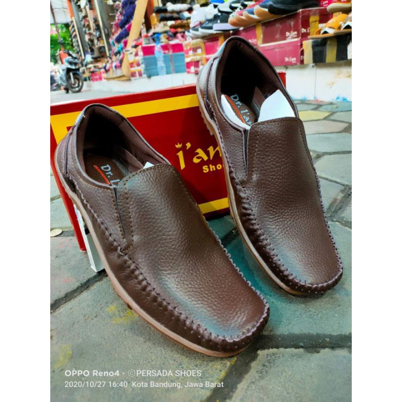 Sepatu Casual Kulit Pria Kr 01 Dr. Iam ( Produksi Sendiri )