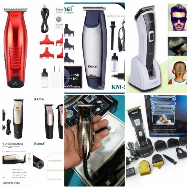 KEMEI 5026 5021 6166 3006 7021/701 3202 Pencukur rambut jenggot jambang kumis ukir garis rambut