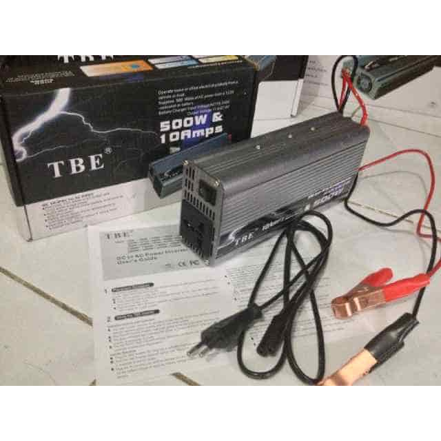 Jual Power Inverter 500W Tbe 2 In 1 (Inverter + Charger Aki) Shopee