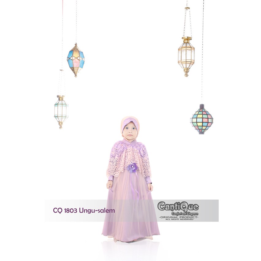 Gamis Anak Koko Anak Baju Baby Lebaran Sarimbit Couple Kondangan Pesta Aqiqah CQ 1801 Ungu Salem