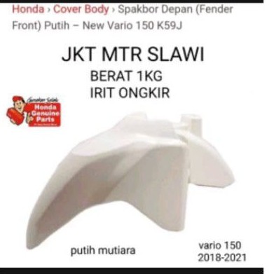 61100-K59-A70ZH spakbor slebor depan vario 150 newl ed 2018-2021 asli honda ahm