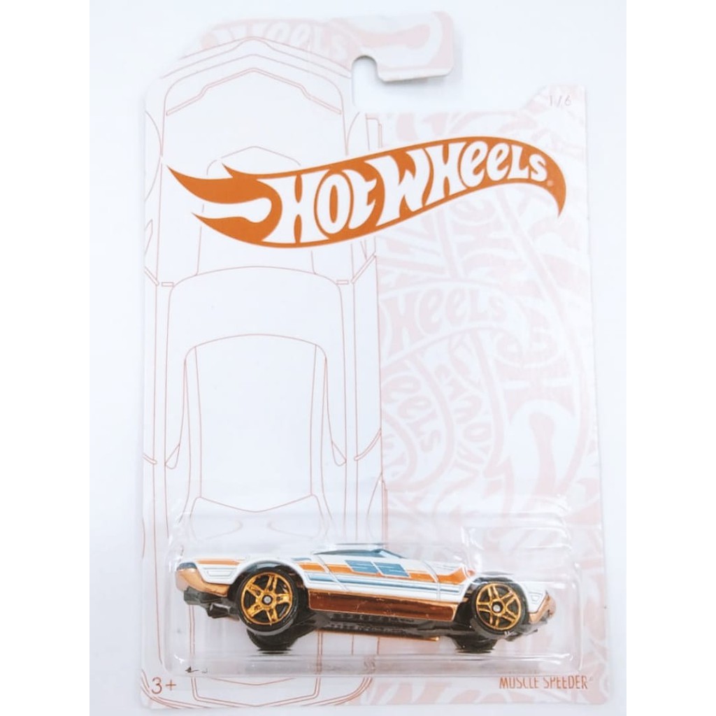 Hot Wheels Muscle Speeder Pearl and Chrome 52th Anniversary HW Hotwheels