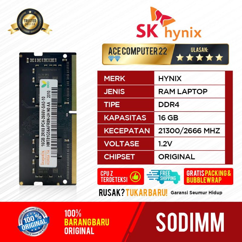 HYNIX SODIMM DDR4 16GB PC 21300