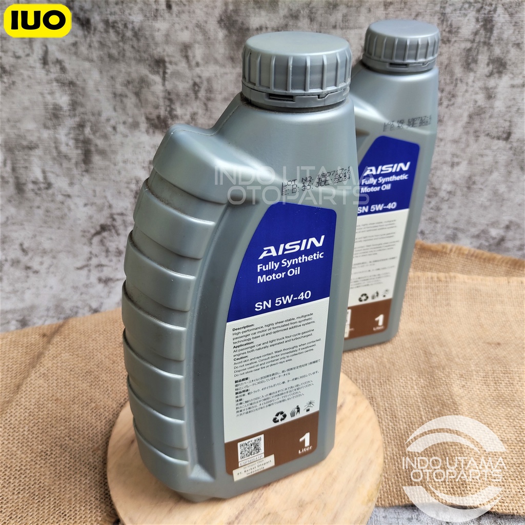 Oli Aisin 5W 40 API SN/CF FULLY SYNTHETIC isi 1 ltr ASLI