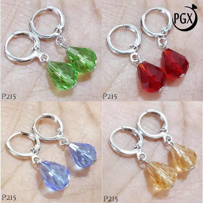 Anting Xuping Swarovski Asli Original - Perhiasan Lapis Emas - P215