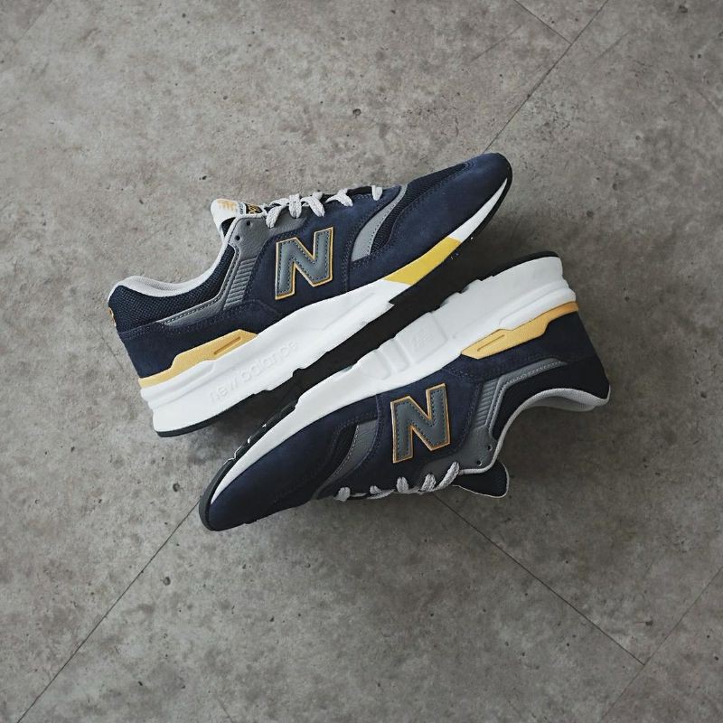 New Balance 997 H Navy Cloud Yellow Grey Original