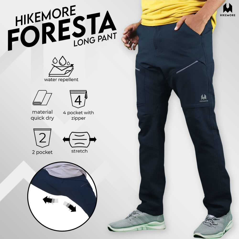 Hikemore Foresta Celana Panjang Gunung Outdoor Cargo Quickdry Dry Fit Stretch Original