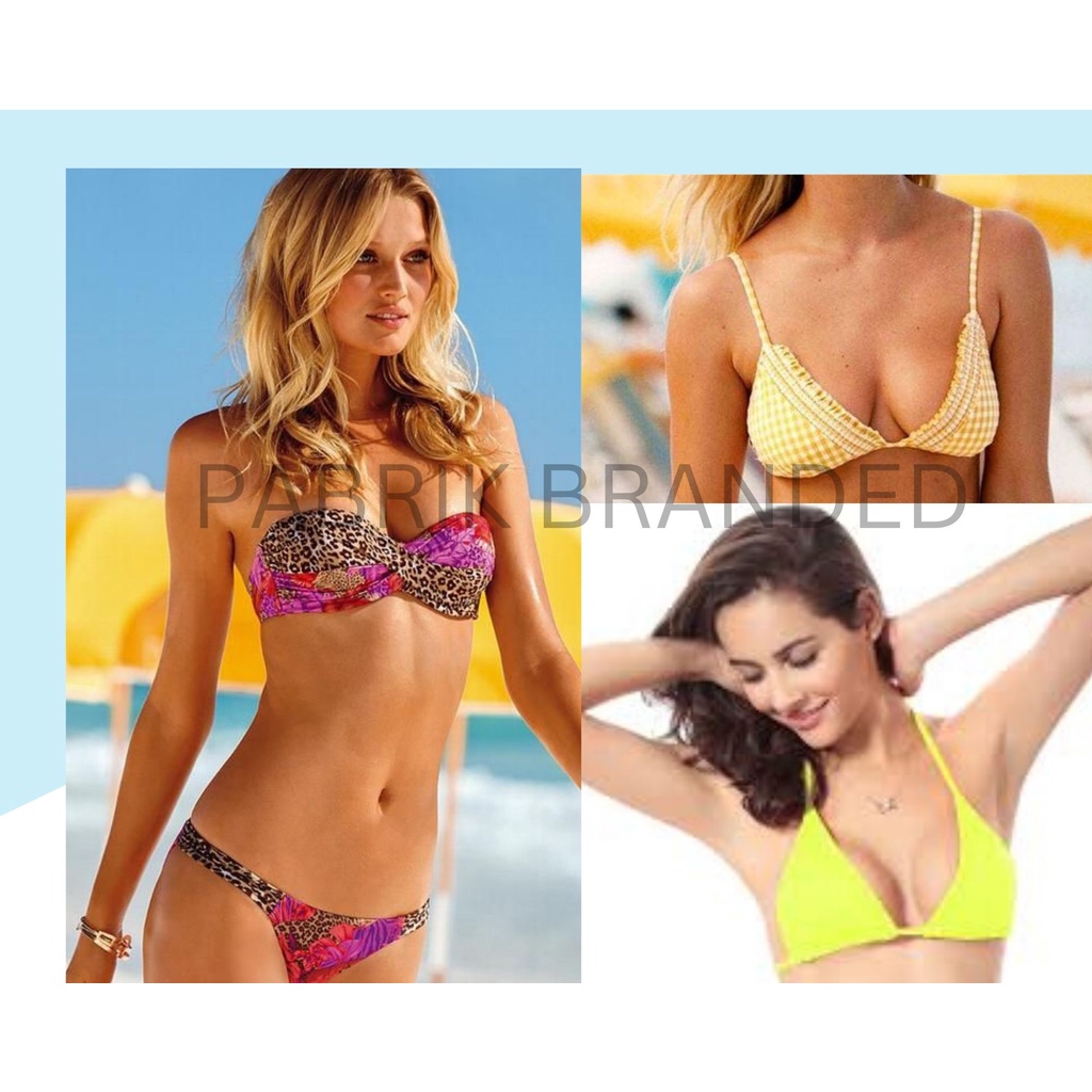 pabrik branded swimwear bikini top bottom baju celana rok renang wanita girl perempuan atasan sexy s