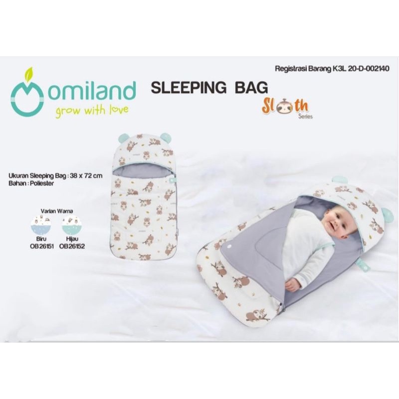 Omiland sleeping bag OB26151 / OB26152 kantong tidur bayi