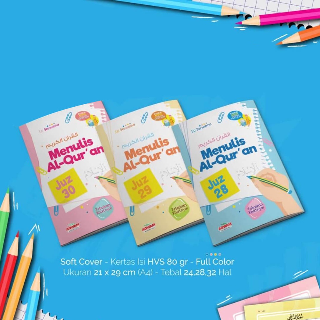 PAKET MENULIS ALQURAN JUZ 28 29 30