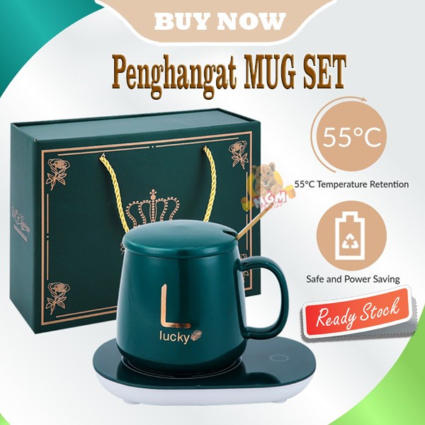 Mug Cangkir Listrik Pamanas Penghangat Teh Kopi Susu Cup Coffee Warmer