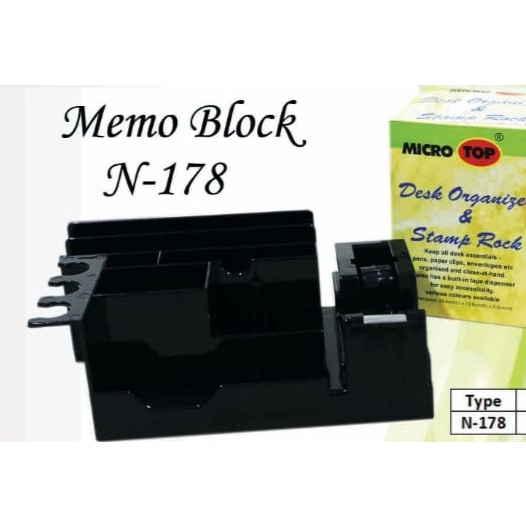 

Spesial Memo Block Desk Organizer Desk Set Stamp Rock Microtop N178 Bagus