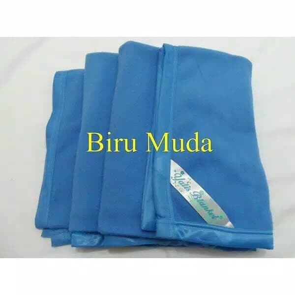 Selimut Dewasa Selimut Polos Jumbo Yatis Biru Muda 200x230 cm(F5O0) Selimut Tebal Dewasa BISA COD Se