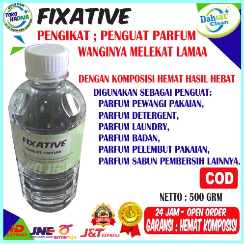 FIXATIVE MURNI 500 GRM PENGUAT PENGIKAT PARFUM &amp; BISA JUGA UTK PARFUM DETERGENT, PEWANGI PAKAIAN, DLL