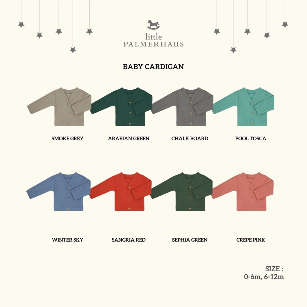 Castle - Little Palmerhaus - Cardigan Bayi Baby 0-12 Bulan 3.0 - Jaket Bayi - Kardigan Bayi - Outerwear