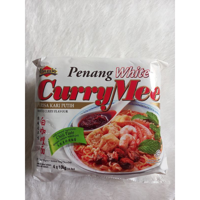 

Ibumie Penang White Curry Mee / Mie Instant Rasa Kari Putih