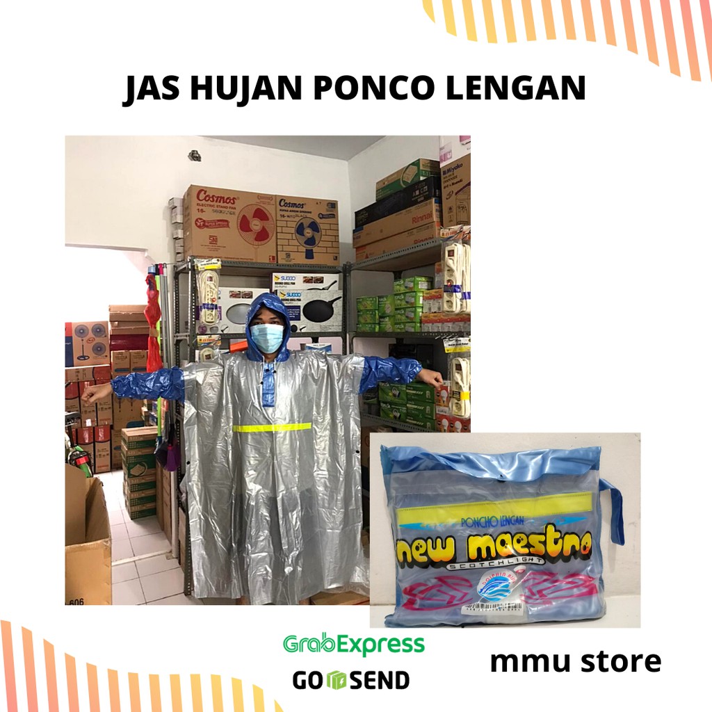 JAS HUJAN PONCO LENGAN / JAS HUJAN KELELAWAR JAS HUJAN PRIA MAESTRO
