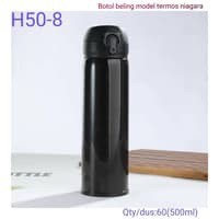 Botol NIAGARA POLOS - Botol Kaca Kancing Model Termos Niagara POLOS