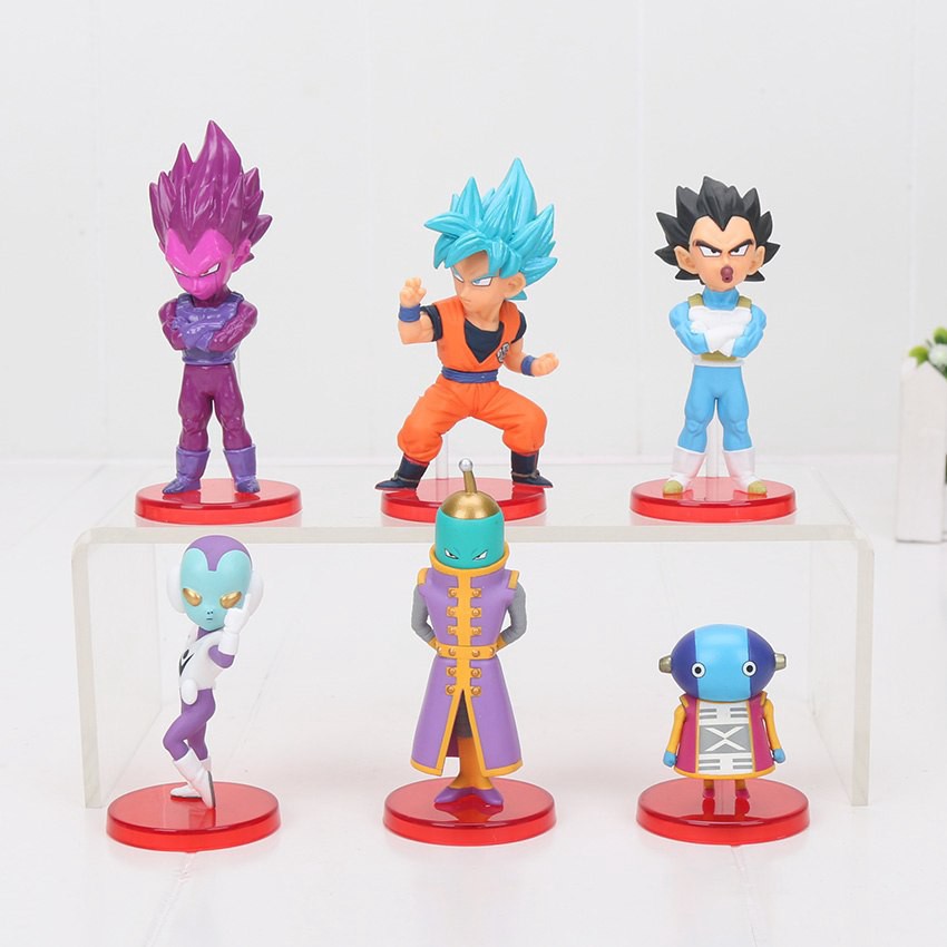 6pcs Set Dragon Ball Z Super Saiyan Son Goku Goten Vegeta Wfc - soon dragon ball universe roblox